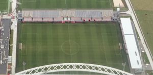 레사마에 있는 팀의 미니 경기장 항공 뷰, 2019