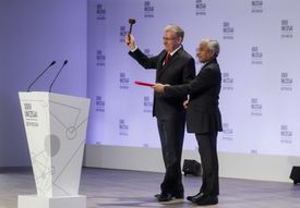 INTOSAI 회장 취임식에서 쿠드린