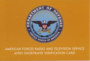 AFRTS의 QSL 카드