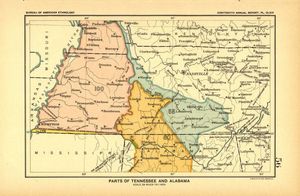 현재 테네시주에 있는 인디언 토지 양보 (찰스 C. 로이스, 1899)