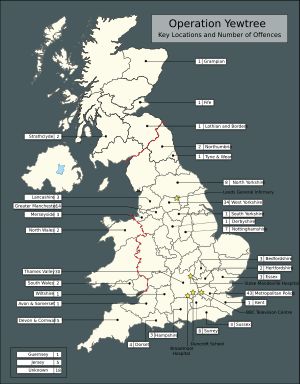 『피해자에게 목소리를』에서 지역별 피해자의 주요 장소를 나타낸 지도