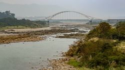 다시교에서 바라본 다한시와 칸진대교