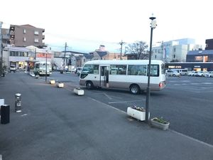 에비나역 동쪽 출구 기업 송영 터미널 e-cat