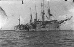 미 해군 최초의 근대적 순양함으로 불리는 방호순양함 "뉴어크".