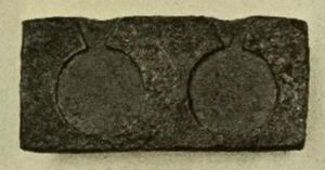 미국 18~19세기 철제 위조 주화 틀로 가짜 스페인 맷돌 달러와 미국 50센트 주화를 만듦