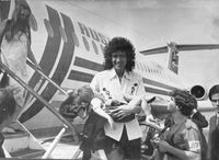 1981년 아르헨티나에 도착한 퀸의 메이