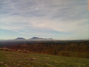 구주 고원과 아소산