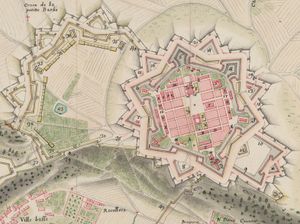 1698년 보방이 설계한 롱위 요새 계획도.