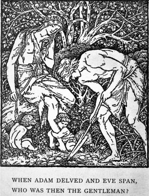 윌리엄 모리스의 존 볼의 꿈(1888)의 표지 삽화