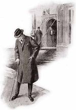 서식스주 벌스턴의 오래된 저택을 무대로 한 『공포의 계곡』의 『스트랜드 매거진』 게재 당시의 삽화 (Frank Wiles 작)