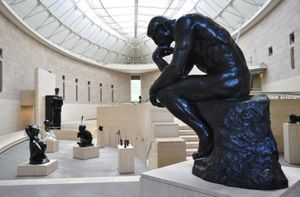시즈오카현립미술관 로댕관 「생각하는 사람」(2014년 7월 16일 촬영)