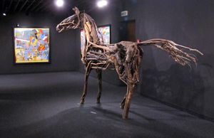 로잔의 아르 브뤼 컬렉션 박물관 내부 모습