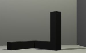 토니 스미스, 《프리 라이드》, 1962, 6'8 x 6'8 x 6'8