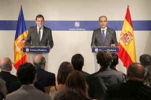 2015년 1월, 스페인 총리 마리아노 라호이와 마르티