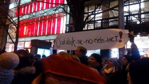 즈데넥 온드라체크 선출에 반대하는 시위