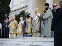 주교관을 쓴 동방 정교회의 주교들