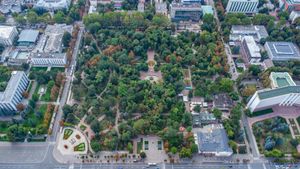 중앙 공원의 조감도