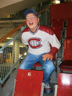 하키 팬의 모습