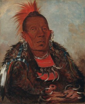 Wah-ro-née-sah, The Surrounder, Chief of the Otoe Tribe, 1832년 제작되었으며 현재 스미소니언 미국 미술관에 소장되어 있다.