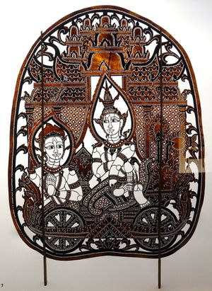 시타를 묘사한 캄보디아 그림자 인형