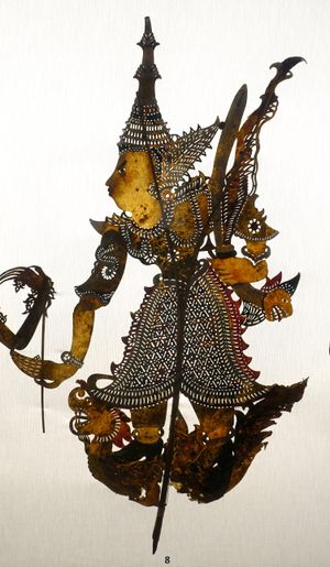 말레이시아 그림자극 속의 라마.