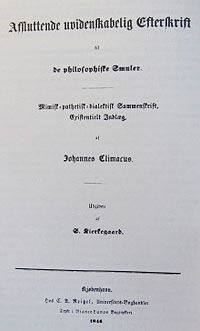 《철학적 단편에 부치는 비학문적인 해설문》 표지