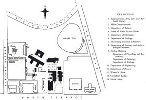1926년 SAIT와 인접 기관 지도