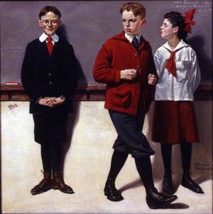 《사촌 레지날드가 펠로폰네소스 철자를 맞히다》(Cousin Reginald Spells Peloponnesus), 1918년 《컨트리 젠틀맨》 표지