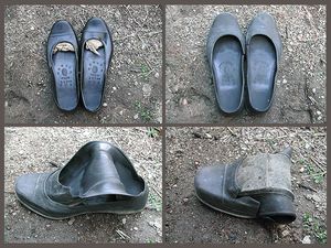 고무신을 '오브제'로 쓴 보기