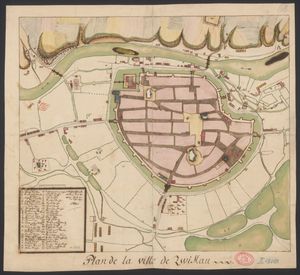 츠비카우 지도(1700년경)