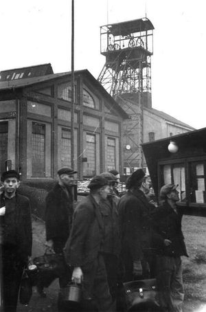 1948년의 브뤼켄베르크 I 탄광(나중에 카를 마르크스로 명명됨).