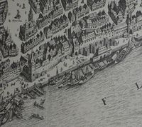 1628년 프랑크푸르트 항구의 모습