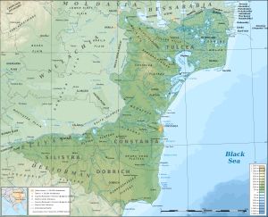 도브루자 지리 지도