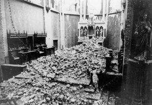 1943년 폭격받은 성 마리아 교회