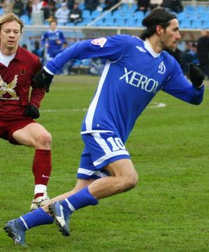 다니가 2007년 디나모 모스크바에서 뛰는 모습