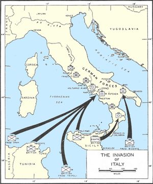 이탈리아 침공 지도