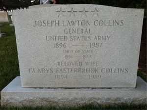 알링턴 국립묘지에 있는 조셉 콜린스의 묘