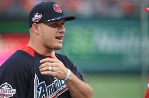 2018 메이저 리그 올스타전 전 내셔널스 파크의 트라웃