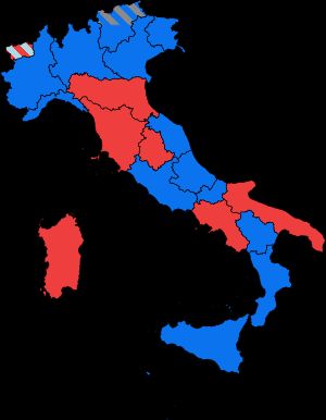 승리 연합에 따라 색상이 지정된 주 (2024년 11월 기준)