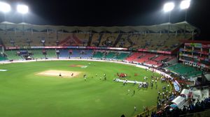 트리반드룸의 그린필드 국제 경기장.