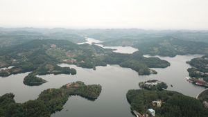 Heilongtan Lake의 드론 사진
