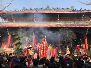 2019년 중국 설날의 화엄사