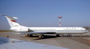 1974년 모스크바 셰레메티예보 공항의 CAAC 일류신 Il-62