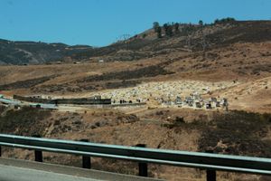 케이블 릴과 운송용 상자를 특징으로 사용하는 페인트볼 경기장