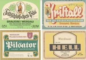 동독 시대의 독일 필스너 맥주 라벨