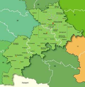 오트가론의 주요 도시 및 마을 지도