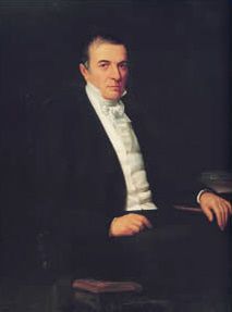 크리스토발 멘도사, 베네수엘라 초대 대통령. 마르틴 토바르 이 토바르의 그림.