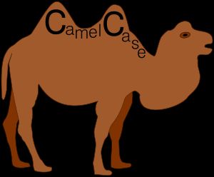캐멀 케이스: 낙타 (camel)의 혹처럼 보인다고 해서 붙여진 이름.