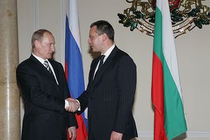 2008년 1월 18일 스타니셰프와 러시아 대통령 블라디미르 푸틴