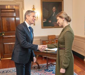 2022년 젤렌스카와 앤토니 블링컨 미국 국무장관의 만남